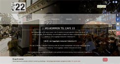 Desktop Screenshot of cafe22.dk